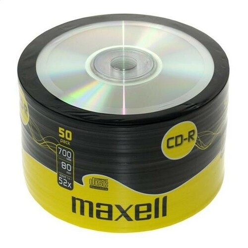 Płyty Maxell CD-R 700MB 52X pakowane po 50szt 624036.40.TE 1