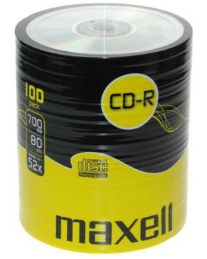 Płyty Maxell CD-R 80 52X pakowane po 100szt 624037.40.TE 1