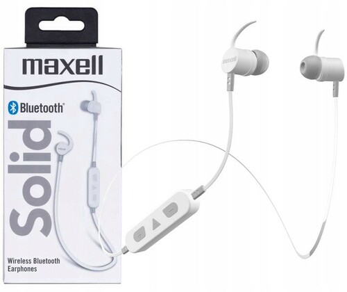 Słuchawki Maxell bezprzewodowe SOLID BLUETOOTH BIAŁE 1