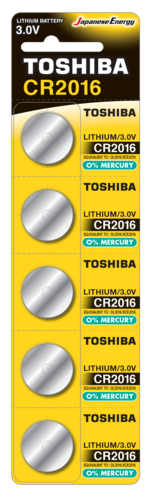 Bateria litowa Toshiba CR2016 3V- blister 5 szt. 1