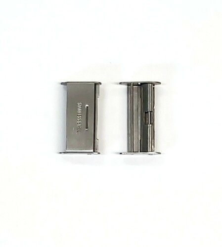Zamek do bransolety siatkowej SILVER 10mm 10SZT 1
