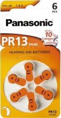 Bateria Panasonic 13 słuchowa - blister 6szt 1