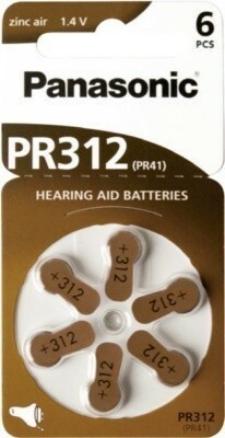 Bateria Panasonic 312 słuchowa - blister 6szt 1