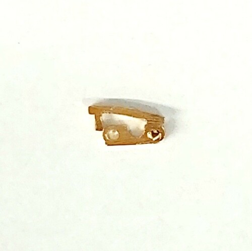 Zapinka /zamek do bransolety GOLD 10 szt 2MM 1