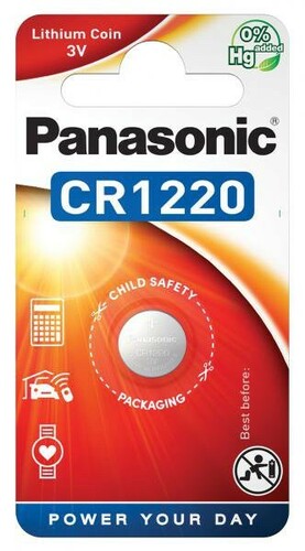 Bateria Panasonic CR1220 - blister 1szt 1