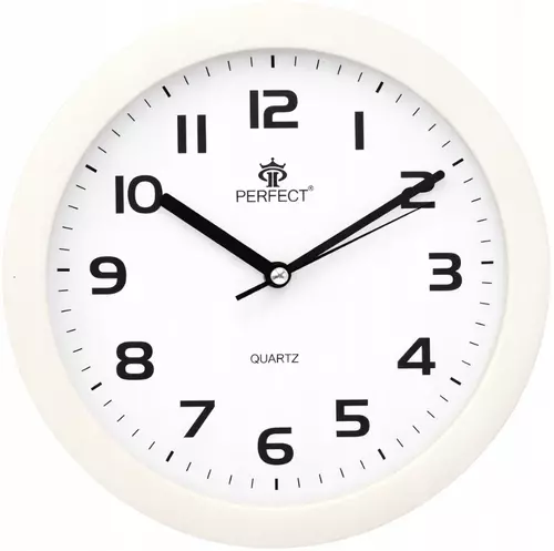 Zegar ścienny analogowy Perfect 7130 Biały Ø 25.5 1