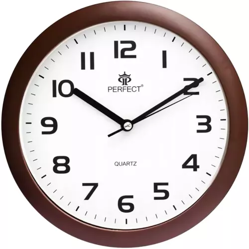 Zegar ścienny analogowy Perfect 7130 Brązowy Ø 25.5 1