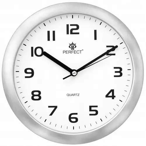 Zegar ścienny analogowy Perfect 7130 Srebrny Ø 25.5 1