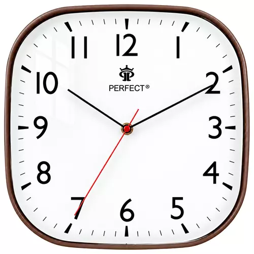 Zegar ścienny analogowy Perfect FX-5803 BRĄZOWY Ø 27.5 1