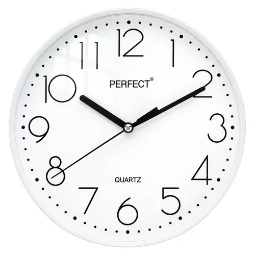 Zegar ścienny analogowy Perfect FX-5814 Biały Ø 22CM 1