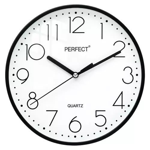 Zegar ścienny analogowy Perfect FX-5814 Czarny Ø 22 CM 1