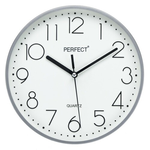 Zegar ścienny analogowy Perfect FX-5814 Srebrny Ø 22CM 1