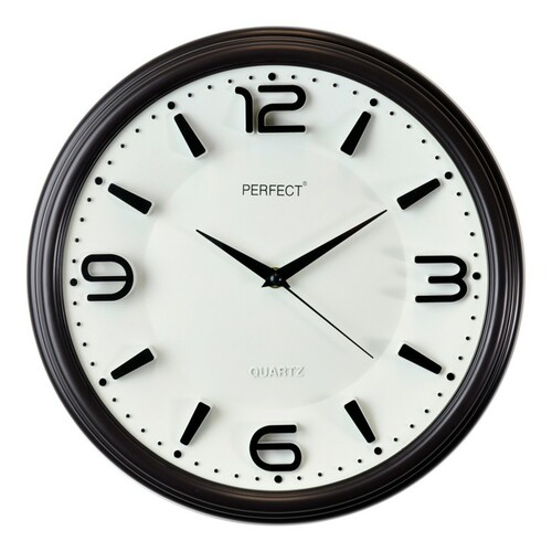 Zegar ścienny analogowy Perfect FX-6200 Czarny Ø 32,5 1