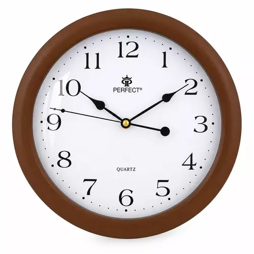 Zegar ścienny analogowy Perfect LA 17 Brązowy (matowy) Ø 28CM 1