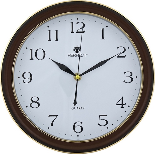 Zegar ścienny analogowy Perfect LC 17 Ciemny brąz Ø 28CM 1