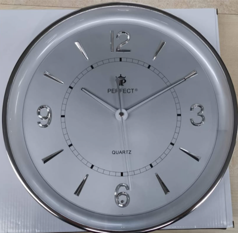 Zegar ścienny analogowy Perfect PW 164 SILVER SILVER TARCZA Ø 35.0 1