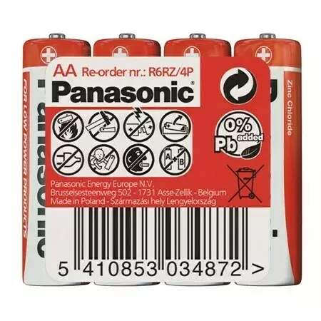 Bateria Panasonic R6 AA - zgrzewka pak. po 4szt. 1