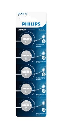 Bateria Philips CR2025 - blister 5szt. 1