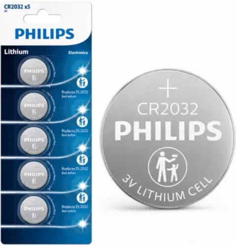 Bateria Philips CR2032 - blister 5szt. 1
