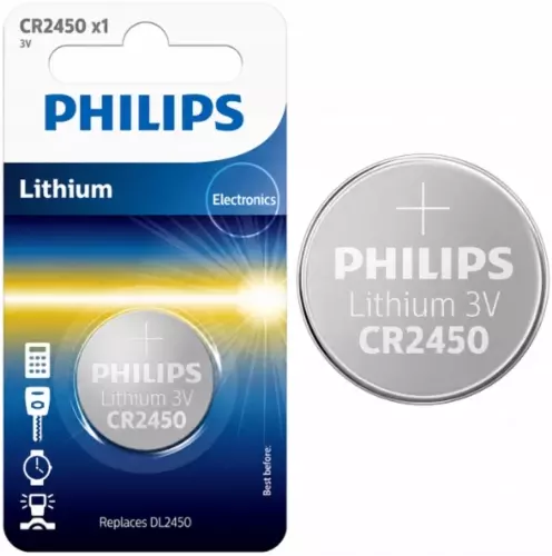 Bateria Philips CR2450 - blister 1szt. 1