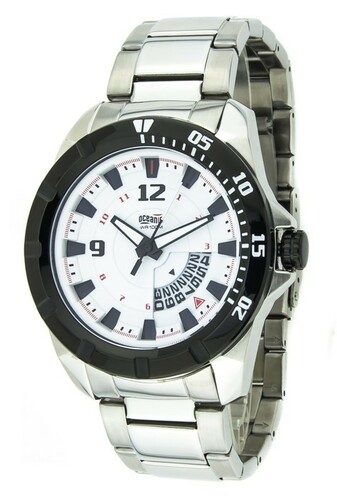 Zegarek OCEANIC CQ 173 stalowy Silver biała tarcza/pudełko i torebka 1