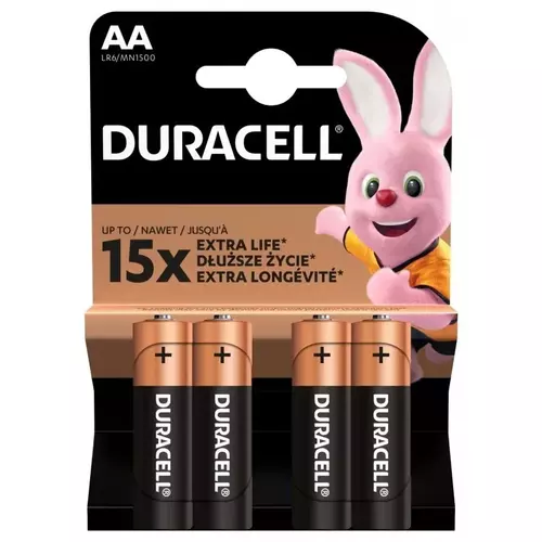BATERIA ALKALICZNA DURACELL LR6 - BLISTER 4 SZT 1