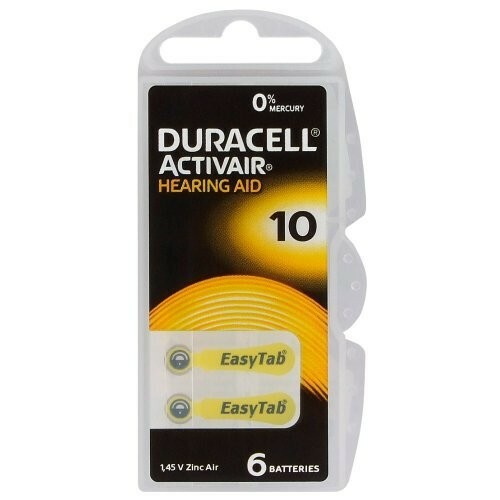 Bateria słuchowa Duracell 10 1,45V ACTIVAIR - blister pak. po 6 szt. 1
