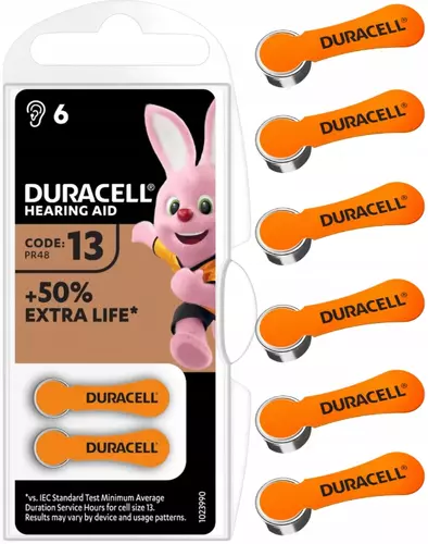 Bateria słuchowa Duracell 13 1,45V ACTIVAIR - blister pak. po 6 szt. 1