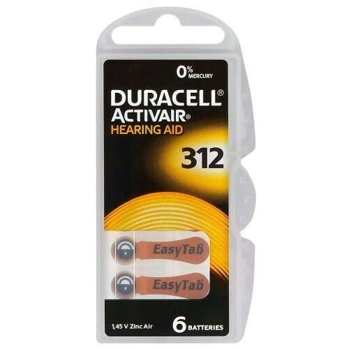 Bateria słuchowa Duracell 312 1,45V ACTIVAIR - blister pak. po 6 szt. 1