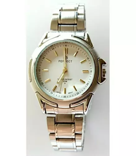 Zegarek Perfect P001 tarcza biała index GOLD 1