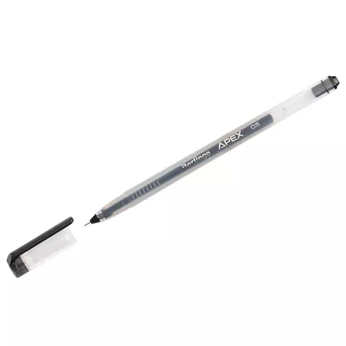 Berlingo Długopis Żelowy Apex 0.5mm Czarny 1