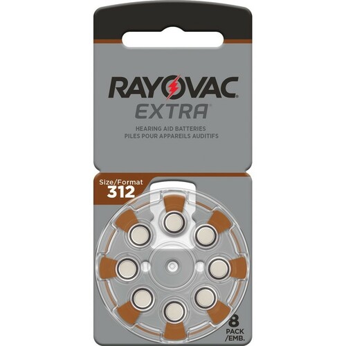 Bateria słuchowa Rayovac 312 - blister pak B8. 1