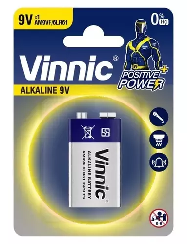 Bateria Vinnic 9V blister B1/ K24 1