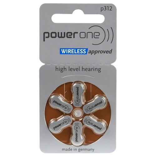 Bateria słuchowa VARTA 312 POWER ONE pakowane po 6szt 1