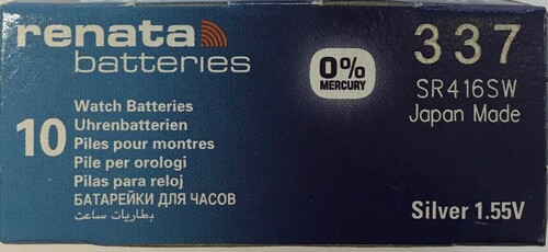 Bateria srebrowa Renata SR416SW / 337 - opakowanie 10 szt. 1