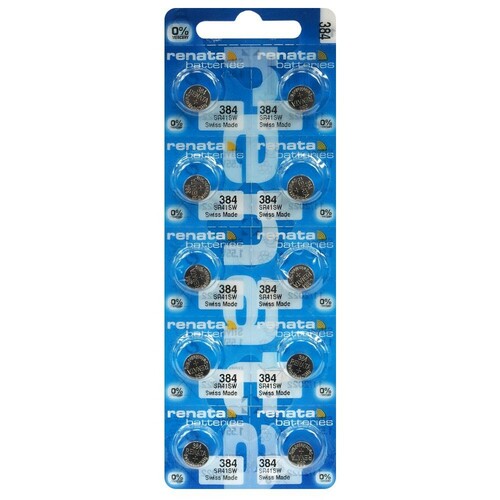 Bateria srebrowa Renata SR41SW / 384 - blister 10 szt. 1
