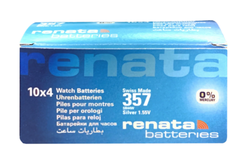 Bateria srebrowa Renata SR44W / 357/ - box 10 szt. 1