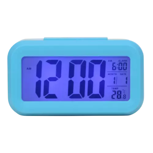 Budzik Kwarcowy Perfect LED 13701 Niebieski 1