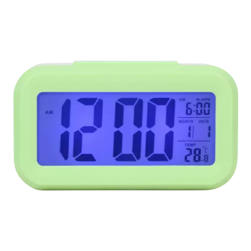 Budzik Kwarcowy Perfect LED 13701 Zielony 1