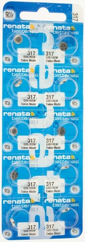 Bateria srebrowa Renata SR516SW / 317 - blister 10 szt. 1