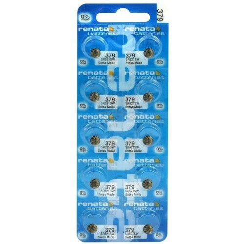 Bateria srebrowa Renata SR521SW / 379 /- blister 10 szt. 1