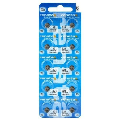 Bateria srebrowa Renata SR616SW / 321 - blister 10 szt. 1