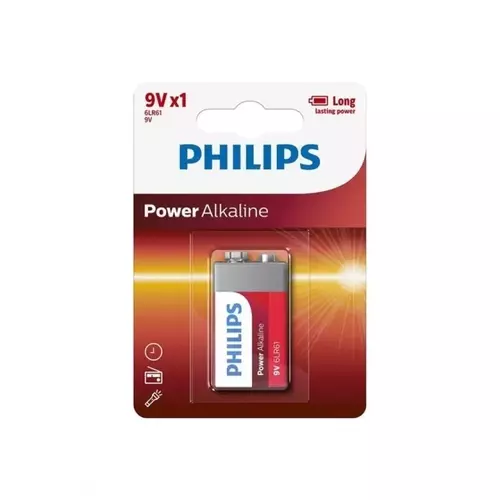 Bateria Philips 9V /B1/ BLISTER Power Alkaline 1