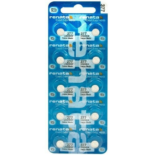 Bateria srebrowa Renata SR626SW / 377 - blister 10 szt. 1