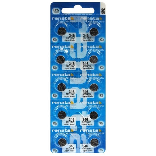 Bateria srebrowa Renata SR712SW / 346 - blister 10 szt. 1