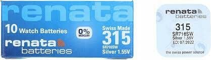 Bateria srebrowa Renata SR716SW / 315 - box 10 szt. 1