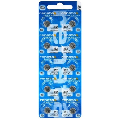 Bateria srebrowa Renata SR721SW / 362 - blister 10 szt. 1