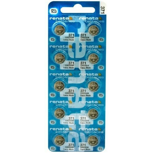 Bateria srebrowa Renata SR920SW / 371 - blister 10 szt. 1
