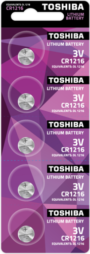 Bateria Toshiba CR1216 - blister 5szt 1