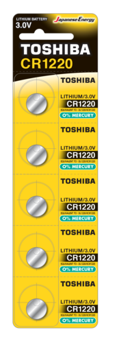 Bateria Toshiba CR1220 - blister 5szt 1